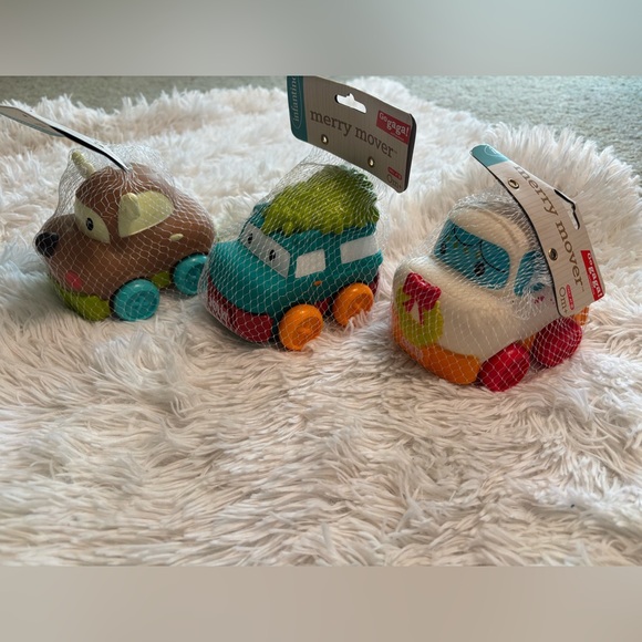 Infantino Go Gaga Merry Mover Rolling Baby Toy Car Set of 3 - Picture 3 of 6